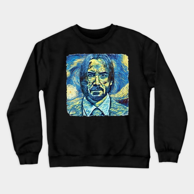 Keanu Reeves Van Gogh Style Crewneck Sweatshirt by todos